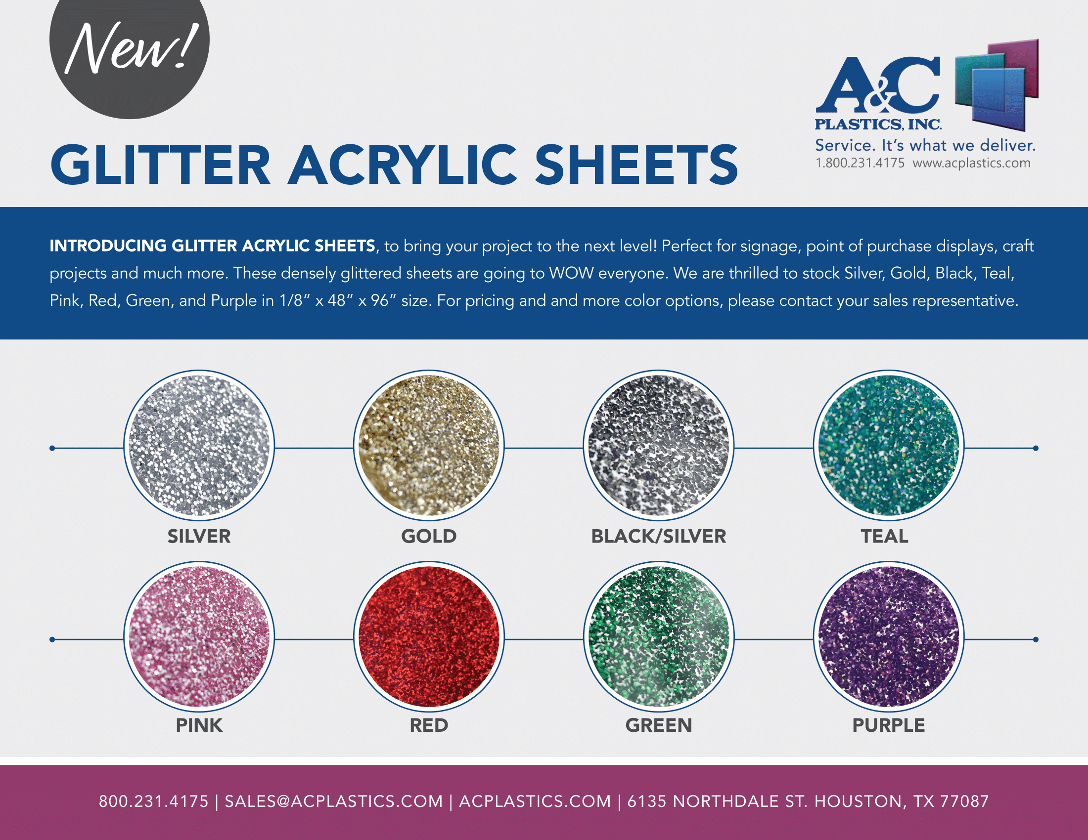 Glitter Acrylic Sheets