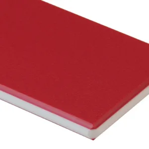 RED-WHT / .250/ 48X 96/ HDPE COLORCORE