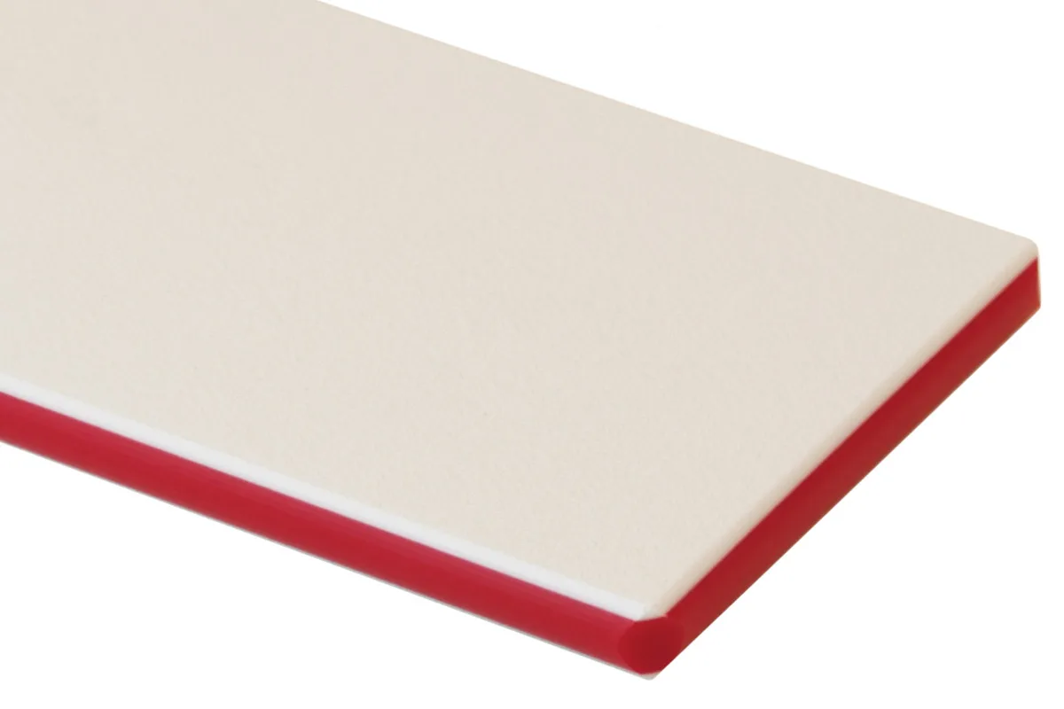 WHT-RED / .500/ 48X 96/ HDPE COLORCORE