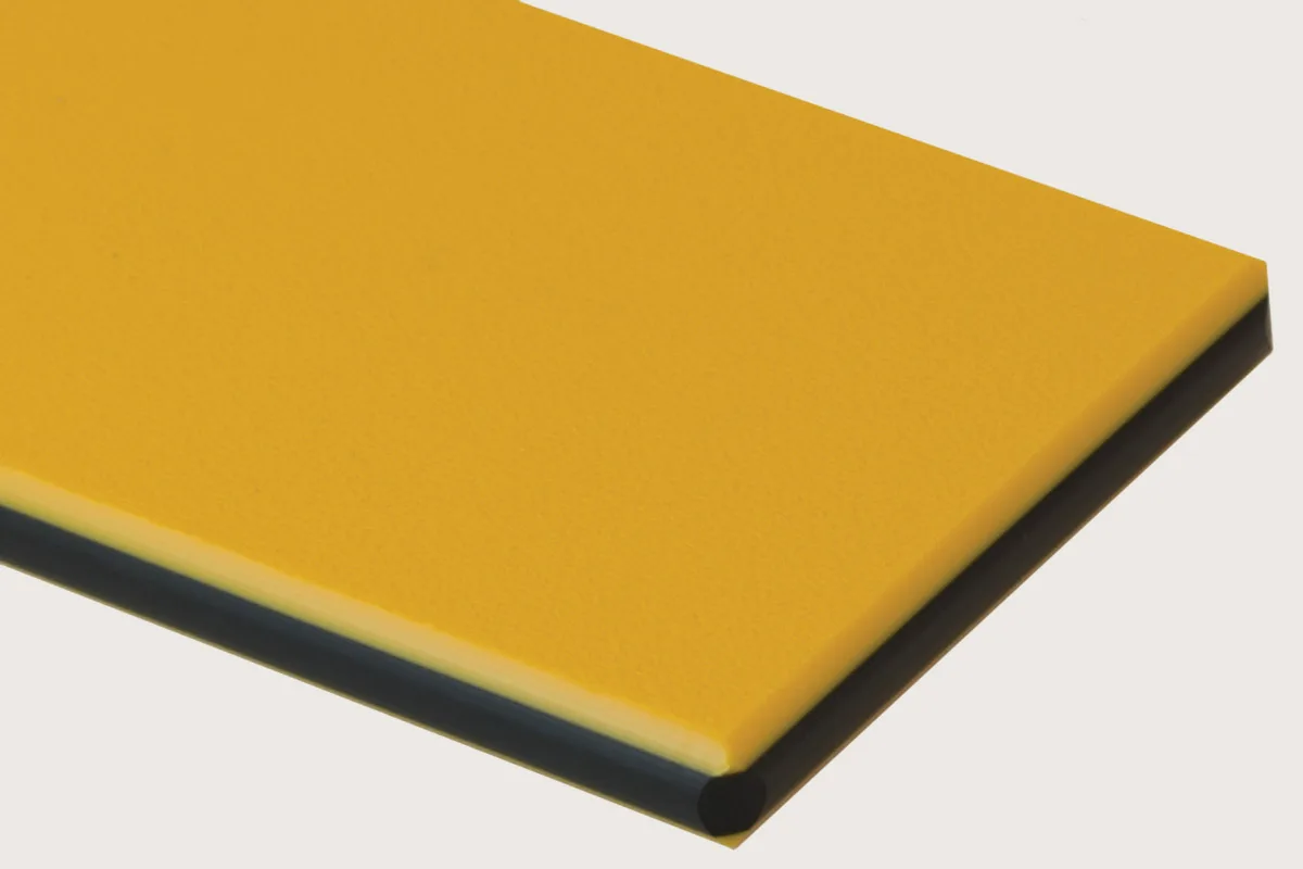 YLW-BLK / .750/ 48X 96/ HDPE COLORCORE